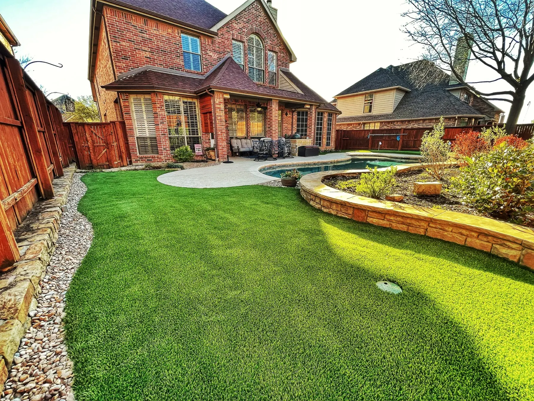Landscape & Pet Turf project by Diamond Field Systems